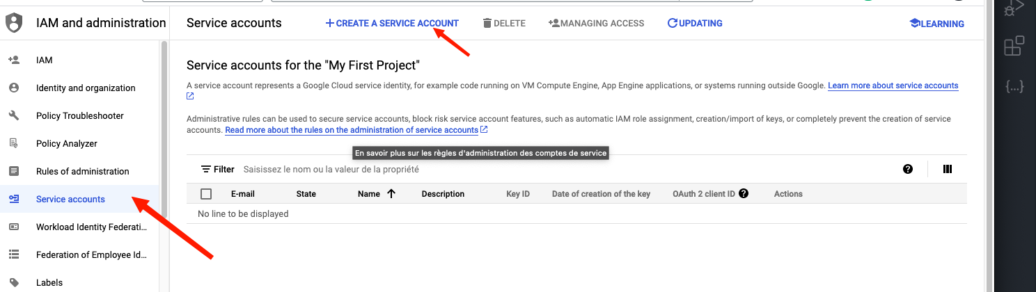 create-service-account